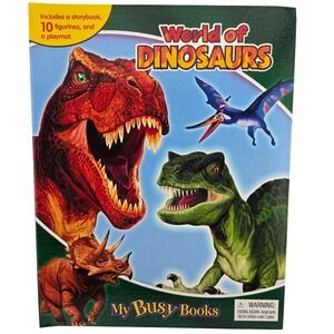 World of Dinosaurs My Busy Books Storybook Playset with Figures